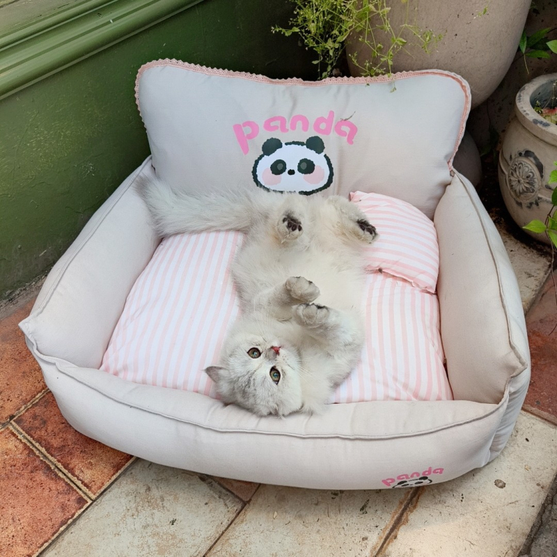 Cuib pentru Pisici Mimando — detașabil și lavabil, material răcoros, țesătură (Detașabil; Lavabil; Material Răcoros; Țesătură; Pentru Pisici)