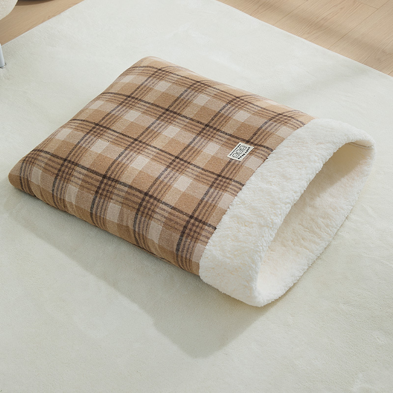 Cuib de pisică în sac de dormit pentru iarnă, design închis pentru siguranță — potrivit pentru mai multe pisici | Material: pânză • Marcă: Nine pets • Destinat obiect: Pisică • Categoria: Cuib de pisică, cușcă