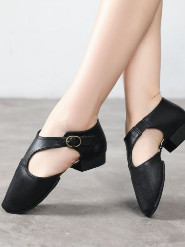 Lotus női jazz tánc cipő suede talppal, felsőrész nylon és bőr, légáteresztő, könnyű, ütéscsillapító a modern tánchoz