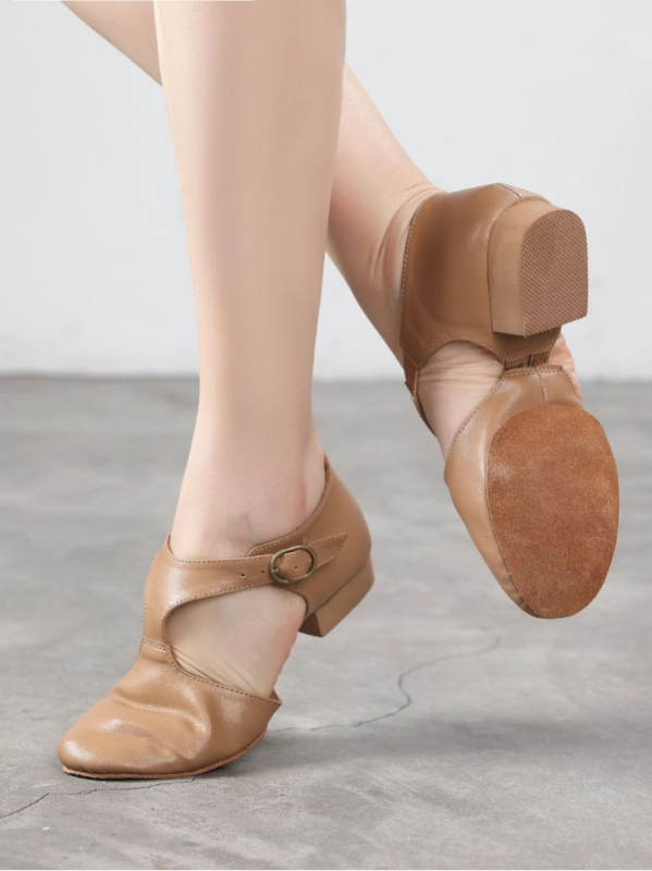 Lotus női jazz tánc cipő suede talppal, felsőrész nylon és bőr, légáteresztő, könnyű, ütéscsillapító a modern tánchoz