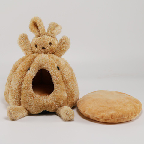 Gnijezdo za male kućne ljubimce – Polar Fleece + Crystal Fleece, Pumpkin Nest