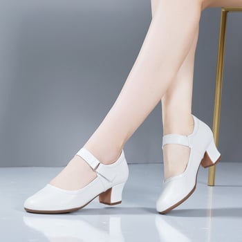 Idős nőknek szóló tánccipő — könnyű, kényelmes, lapos sarok; talpanyag: marhaín, Tesri márka