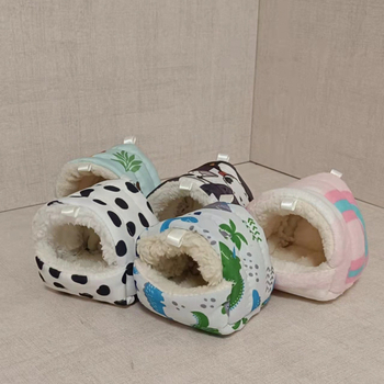 Cuib de hamster din bumbac, căldură de iarnă, cuib suspendat pentru somn