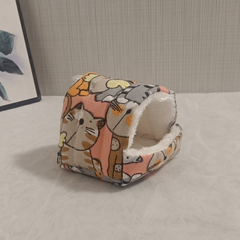 Cuib de hamster din bumbac, căldură de iarnă, cuib suspendat pentru somn