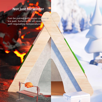 Fából készült meleg hörcsögfészek sátor őszre és télre