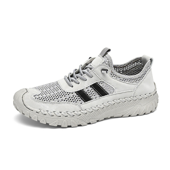 Férfi hálószandál kültéri használatra: felsőrész szuper rostból, gumitalp, elülső kötőfűző, lélegző, vízálló, csúszásmentes