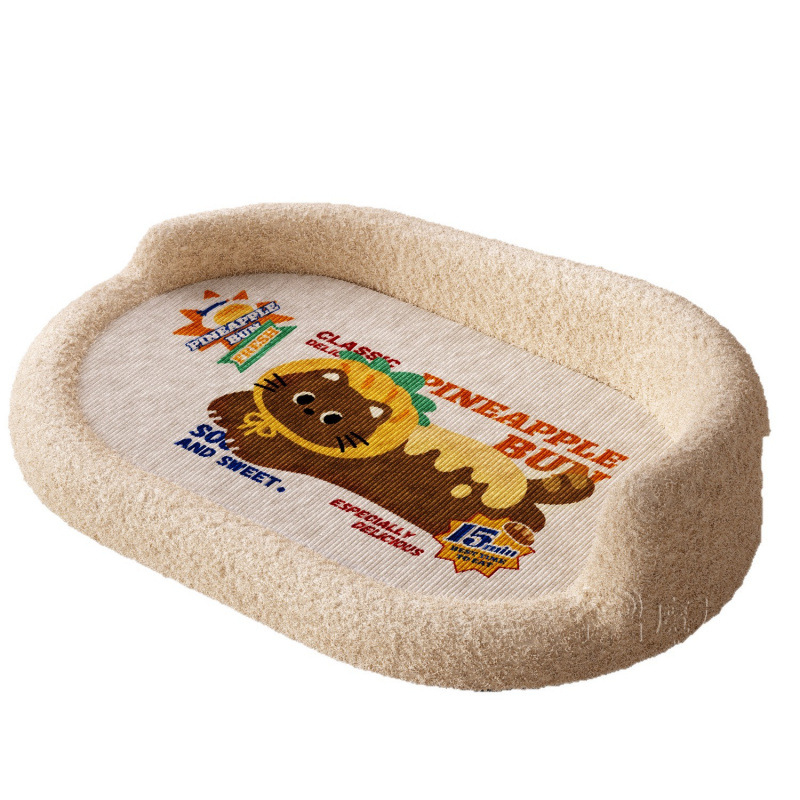 Placă de zgâriere pentru pisici — rezistentă la uzură, nu lasă scame, extra-large, all-in-one, pentru toate anotimpurile, cu un bazin adânc pentru gheare (Brand: Leben; Material: Sisal/Flanel; Cutie: 4 buc.; Stil: Cartoon)