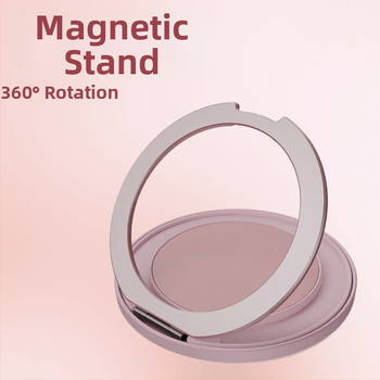 Στήριγμα τηλεφώνου με δαχτυλίδι, μαγνητικό διπλής όψεως, περιστροφή 360°, επιτραπέζια βάση, συμβατό με όλα τα μοντέλα