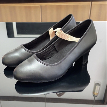 Felnőtt női tánccipő velúr talppal, egyrétegű talppal, modern és latin táncra