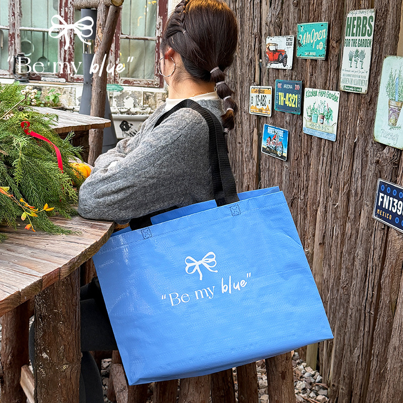 Haohai geantă de mână din PP pentru haine, geantă de ambalare țesută, capacitate zilnică 50.000