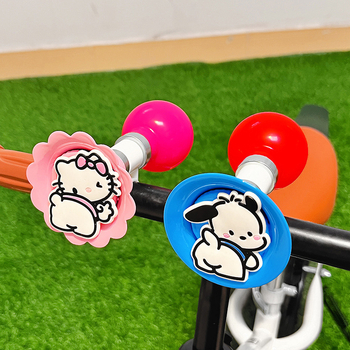 Claxon pentru bicicletă pentru copii cu design desen animat și sunet puternic – corp din rășină, model qt-25134-01, potrivit pentru copii