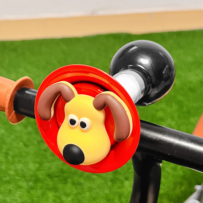 Claxon pentru bicicletă pentru copii cu design desen animat și sunet puternic – corp din rășină, model qt-25134-01, potrivit pentru copii