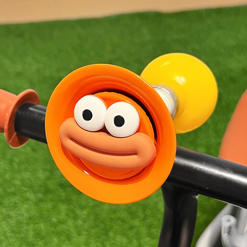 Claxon pentru bicicletă pentru copii cu design desen animat și sunet puternic – corp din rășină, model qt-25134-01, potrivit pentru copii