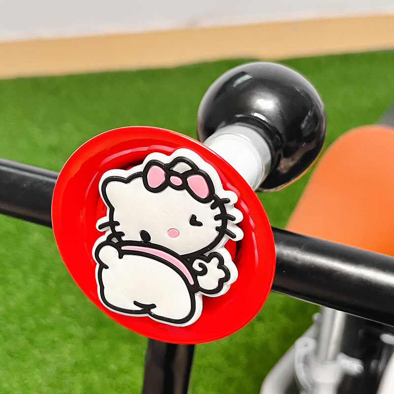 Claxon pentru bicicletă pentru copii cu design desen animat și sunet puternic – corp din rășină, model qt-25134-01, potrivit pentru copii