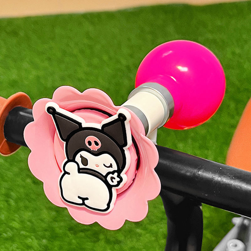 Claxon pentru bicicletă pentru copii cu design desen animat și sunet puternic – corp din rășină, model qt-25134-01, potrivit pentru copii