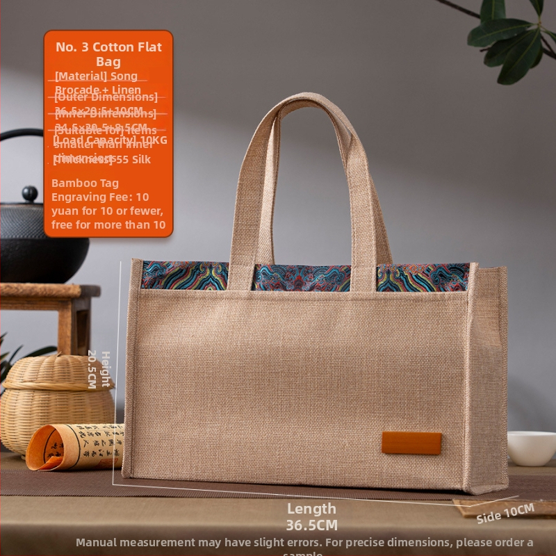 Bavlnená darčeková taška na čaj, textilná taška, možnosť prispôsobenia, tlač loga