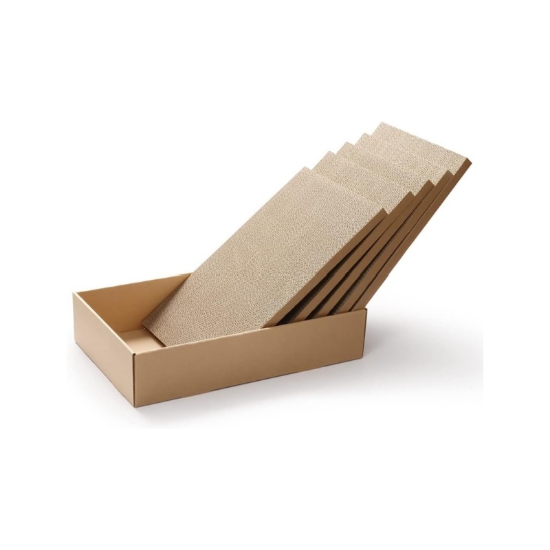 Melody ploča za grebanje mačaka od valovitog papira - minimalističkog stila, pakiranje 1 kom