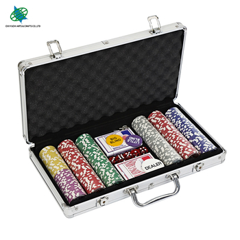 Texas Hold'em set čipova, 300 čipova s nominalnim vrijednostima, dizajn leptira