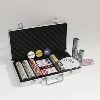 Texas Hold'em set čipova, 300 čipova s nominalnim vrijednostima, dizajn leptira