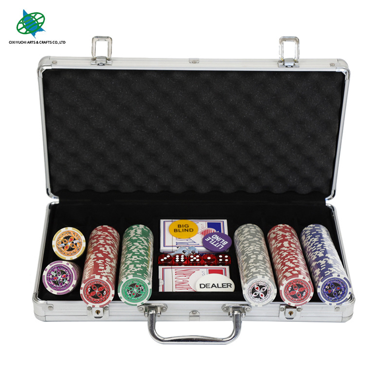 Texas Hold'em set čipova, 300 čipova s nominalnim vrijednostima, dizajn leptira