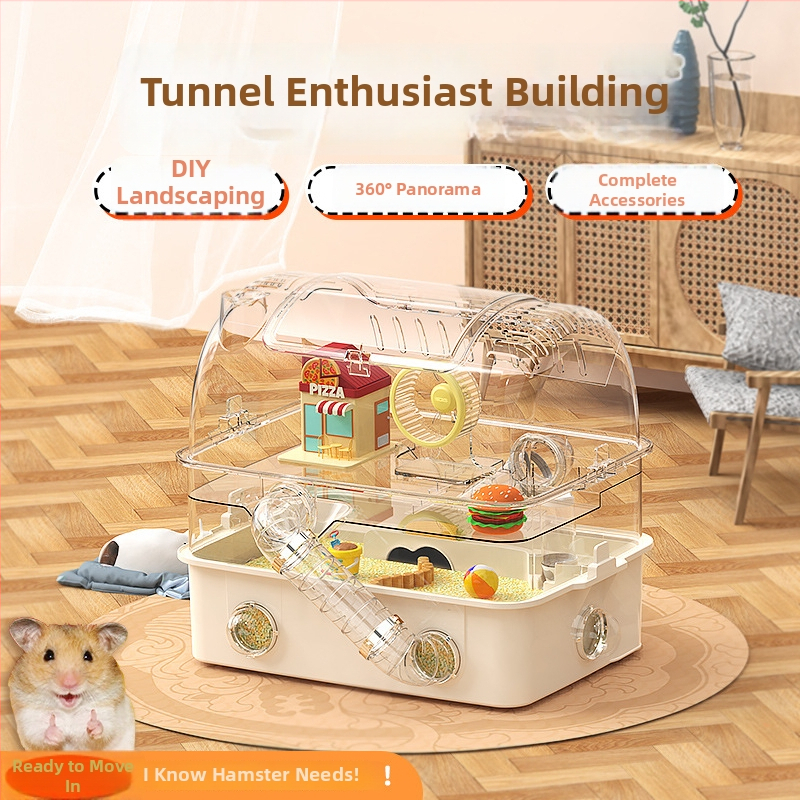 Kavez za hamster s panoramskim pogledom na zvjezdano nebo i višeslojni akrilni dizajn (Materijal: plastika • Podrijetlo: Guangdong • Marka: Yinas • Sezone: četiri • Za: hamsteri)
