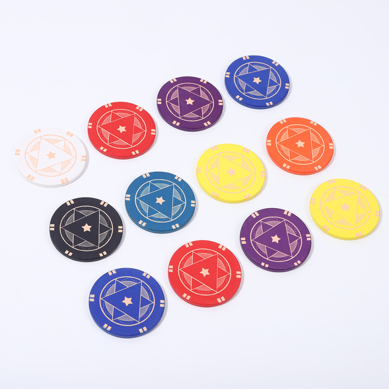 Keramički poker žetoni, prilagodljivi, 100 komada u kutiji