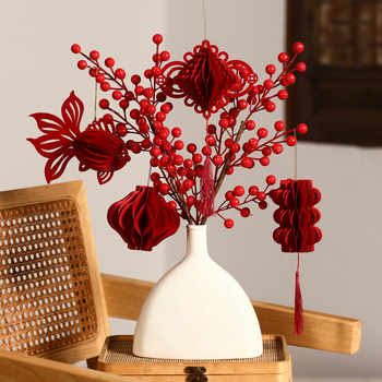 Viseći lanterna s 3D proljetnim znakom i kuglom pčelinjeg saća, geometrijski uzorak, brend Happy togethers