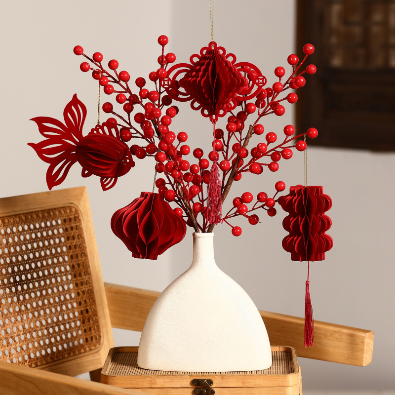 Viseći lanterna s 3D proljetnim znakom i kuglom pčelinjeg saća, geometrijski uzorak, brend Happy togethers