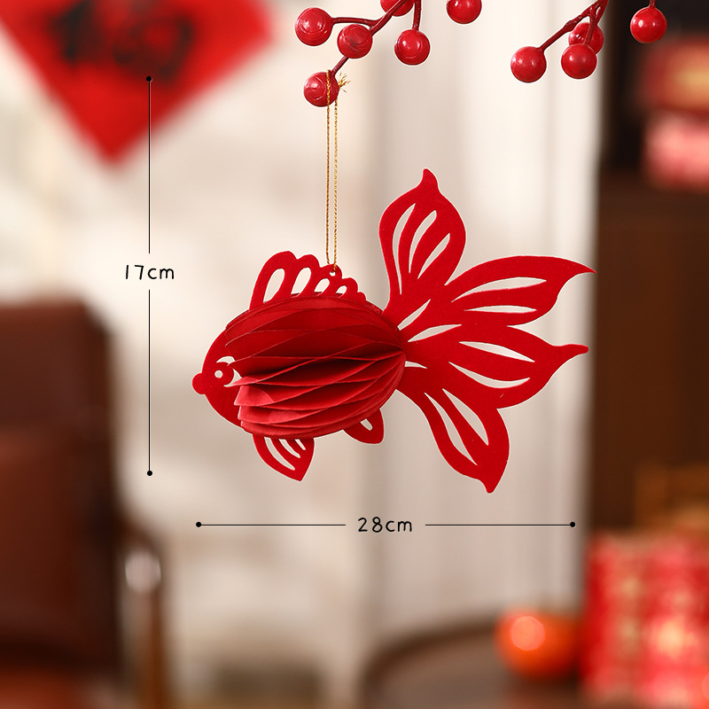 Viseći lanterna s 3D proljetnim znakom i kuglom pčelinjeg saća, geometrijski uzorak, brend Happy togethers