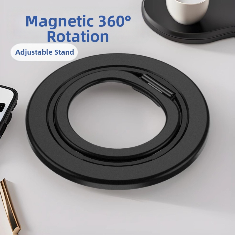 MagSafe metalni magnetski držač, 360° okretni magnetski prsten, sklopiva stolna podrška