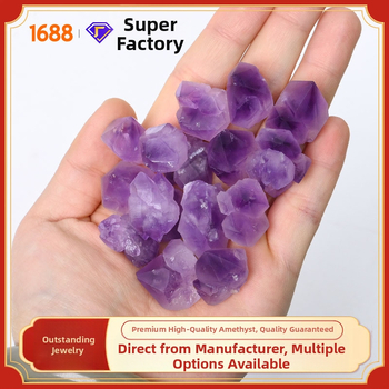 Ametistni kristal — sirovi kamen za aromaterapiju i dekoraciju — Brand Chuse, Broj proizvoda CSHH--20251222, Moderni minimalistički stil, Sirovi kamen kristal