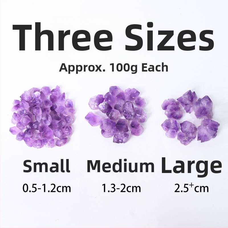 Ametistni kristal — sirovi kamen za aromaterapiju i dekoraciju — Brand Chuse, Broj proizvoda CSHH--20251222, Moderni minimalistički stil, Sirovi kamen kristal