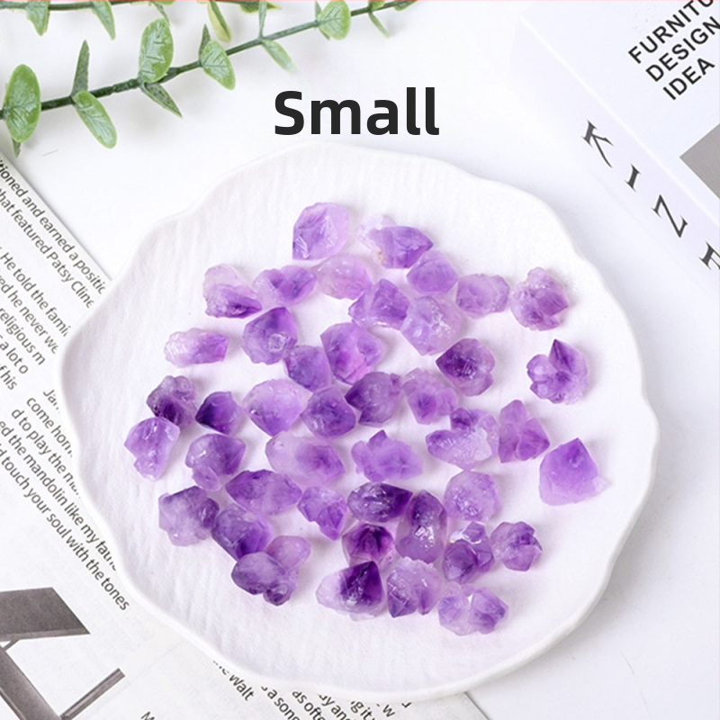 Ametistni kristal — sirovi kamen za aromaterapiju i dekoraciju — Brand Chuse, Broj proizvoda CSHH--20251222, Moderni minimalistički stil, Sirovi kamen kristal