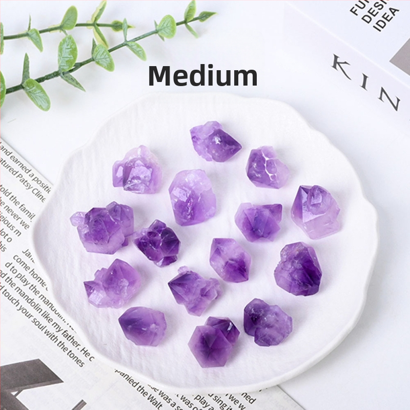 Ametistni kristal — sirovi kamen za aromaterapiju i dekoraciju — Brand Chuse, Broj proizvoda CSHH--20251222, Moderni minimalistički stil, Sirovi kamen kristal