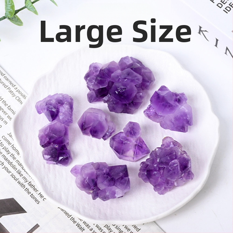 Ametistni kristal — sirovi kamen za aromaterapiju i dekoraciju — Brand Chuse, Broj proizvoda CSHH--20251222, Moderni minimalistički stil, Sirovi kamen kristal