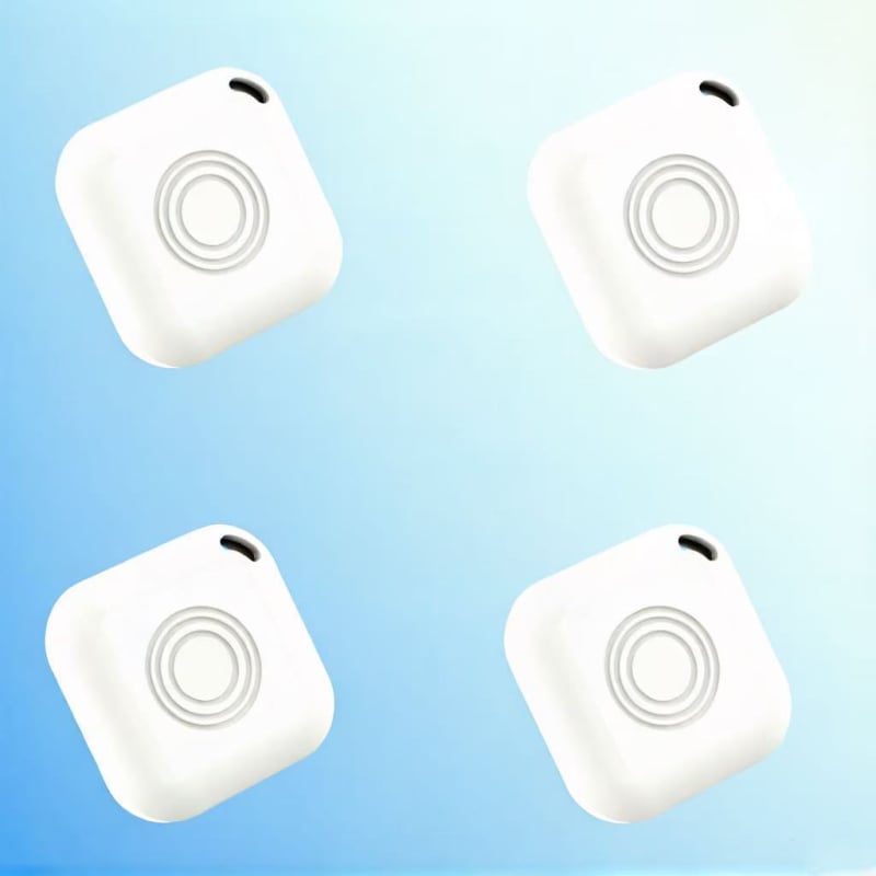 Pametan tracker za sprečavanje gubitka kućnih ljubimaca, kvadratni, s narukvicom za nošenje, FindMy Locator, Apple iOS kompatibilan, bežični domet 10000, baterija 225