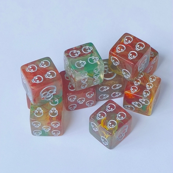 Kocka s motivom lubanje, akril, 6-strana, pravokutnog oblika, Creation