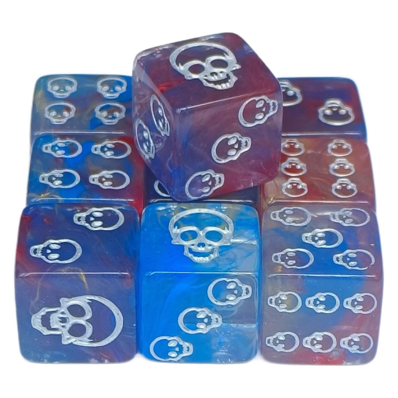 Kocka s motivom lubanje, akril, 6-strana, pravokutnog oblika, Creation