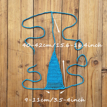 Ručno kukičani bikini set - bez leđa, bez rukava, donji dio u stilu briefs