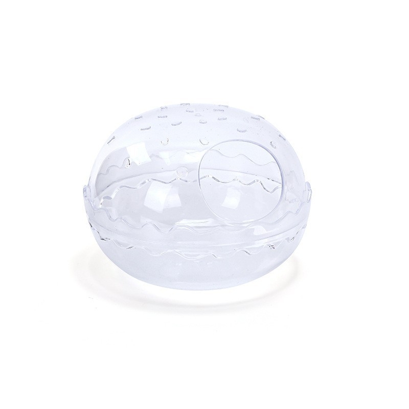 Kúpeľňa a toaleta pre hamstera s viečkom, priehľadný PC materiál, proti špliekaniu a deodorantu
