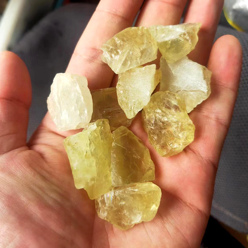 Citrin sirovi kamen — ručna obrada, moderan stil; kamenje za difuziju i aromaterapiju, pejzažiranje i dekoracije; Marka Runyangshi