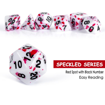 TRPG višestrane kocke, 7-komadni set, za DND, akril, marka Middle One