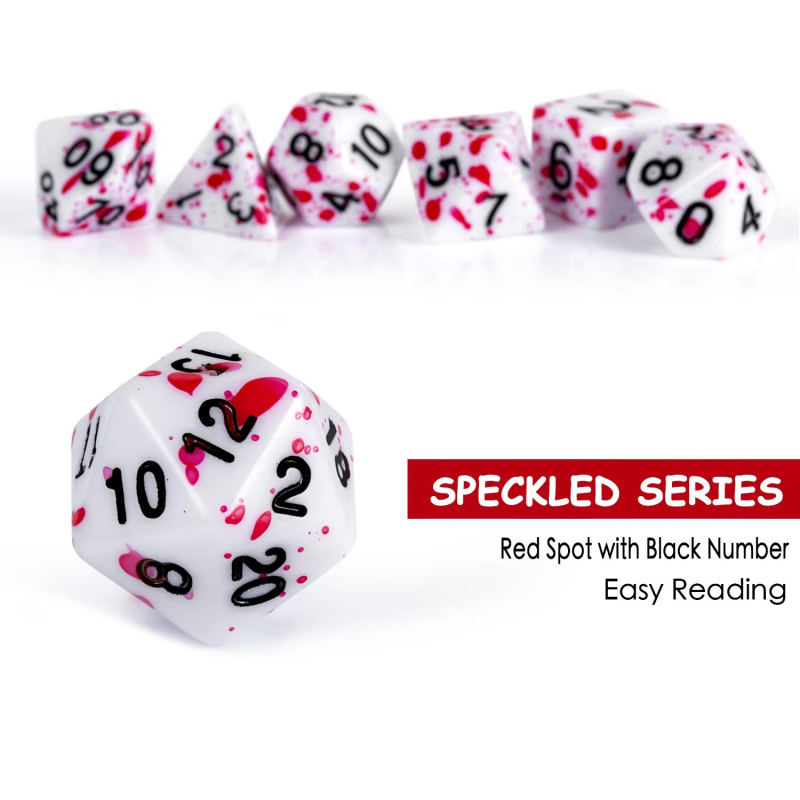 TRPG višestrane kocke, 7-komadni set, za DND, akril, marka Middle One