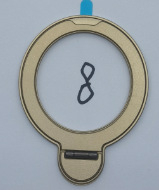 Držač za kućište telefona s 360° rotacijom, magnetsko bežično punjenje, metalna okretna potpora, stolni držač prstena