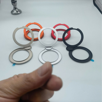 Držač za kućište telefona s 360° rotacijom, magnetsko bežično punjenje, metalna okretna potpora, stolni držač prstena