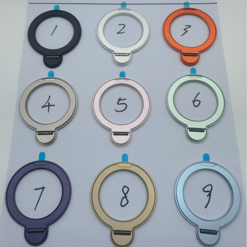 Držač za kućište telefona s 360° rotacijom, magnetsko bežično punjenje, metalna okretna potpora, stolni držač prstena