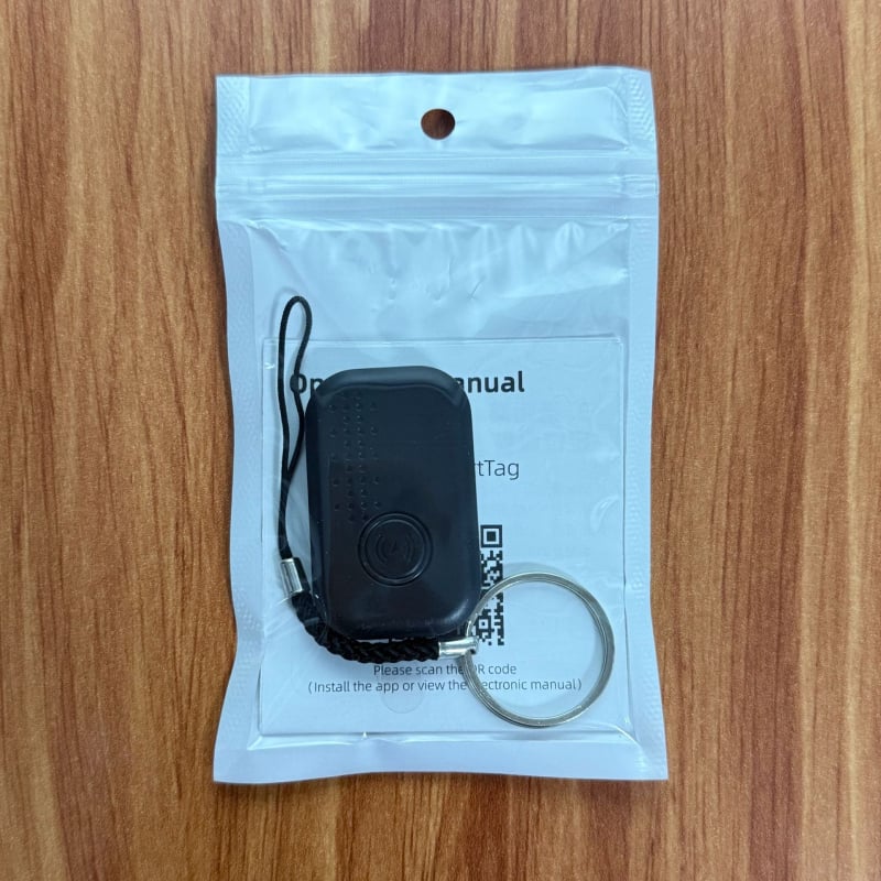 Dvosustavni locator za kućne ljubimce (Android i iOS) — Bluetooth 5.0, domet ~20 m, ABS materijal, lanac za ključeve, model T1