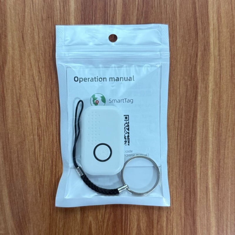 Dvosustavni locator za kućne ljubimce (Android i iOS) — Bluetooth 5.0, domet ~20 m, ABS materijal, lanac za ključeve, model T1