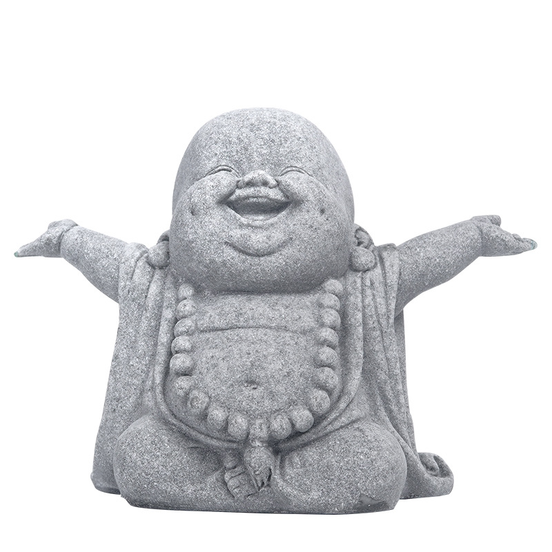 Statua Maitreya Buda od pješčenjaka za akvarij i mini krajolik