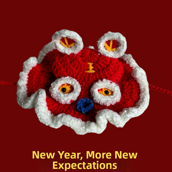 Šešir za kućne ljubimce (mačke i psa) - ručno pleteni pamukasti šešir s šarenim mrežastim uzorkom i vezom, pogodan za sva godišnja doba, kineski stil